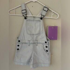 Joe’s Jean Girls Denim Short‎ Overalls Light Blue Size 4